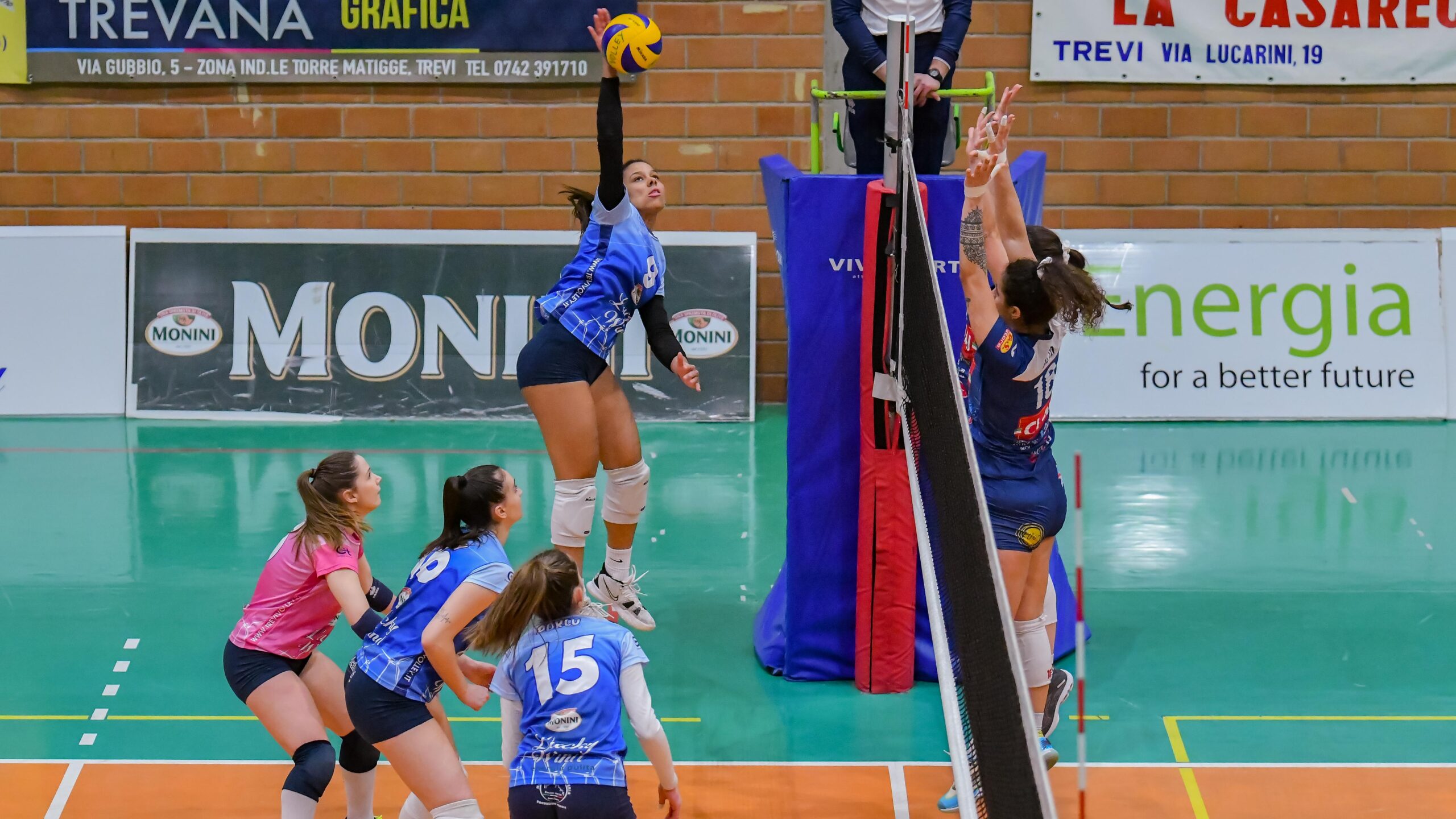 Passo falso della Lucky Wind Trevi sconfitta al PalaGallinella 0-3 da Imola.